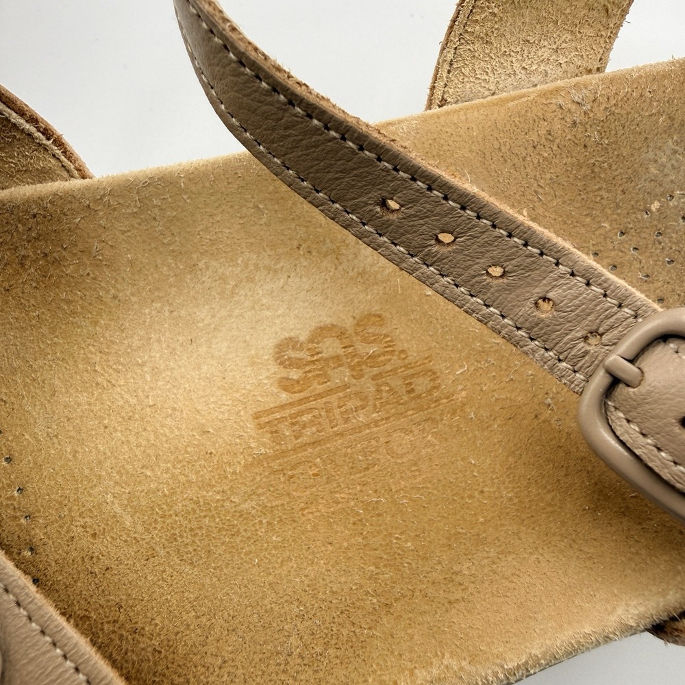 SAS Duo Sandal Tan Womens 6 W Tripad Comfort Strappy Leather Tan Vintage - Picture 7 of 9